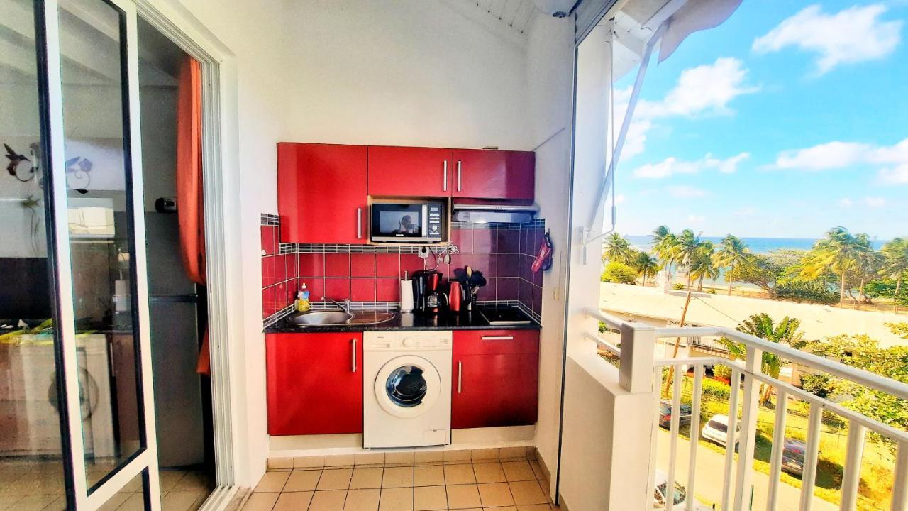 Studio T1 Bis La Belle Vue, Vue Mer, Wifi, Plage A 50M Le Moule Exteriör bild